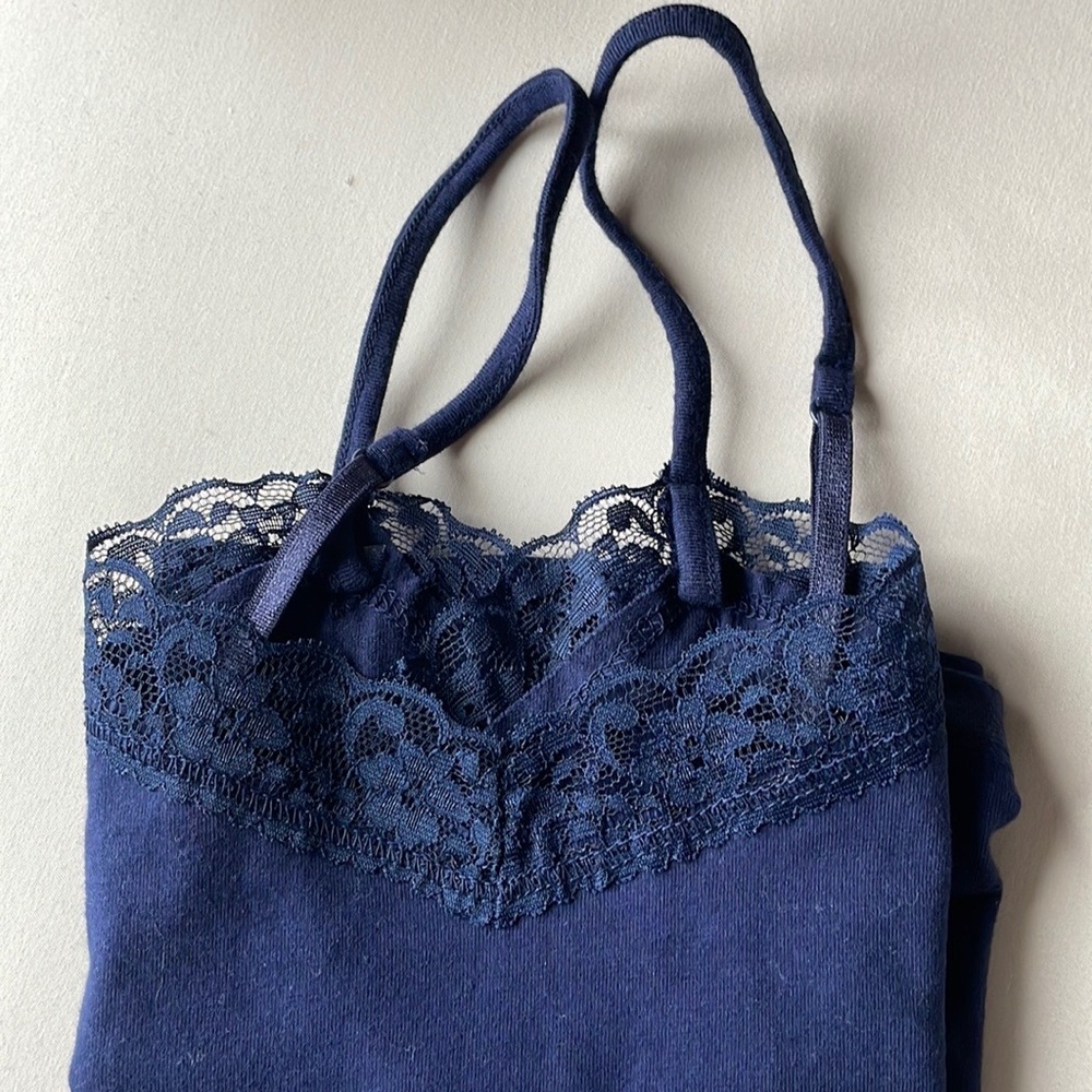 Merona White, Navy Blue and Peach Camisoles. - Picture 7 of 7